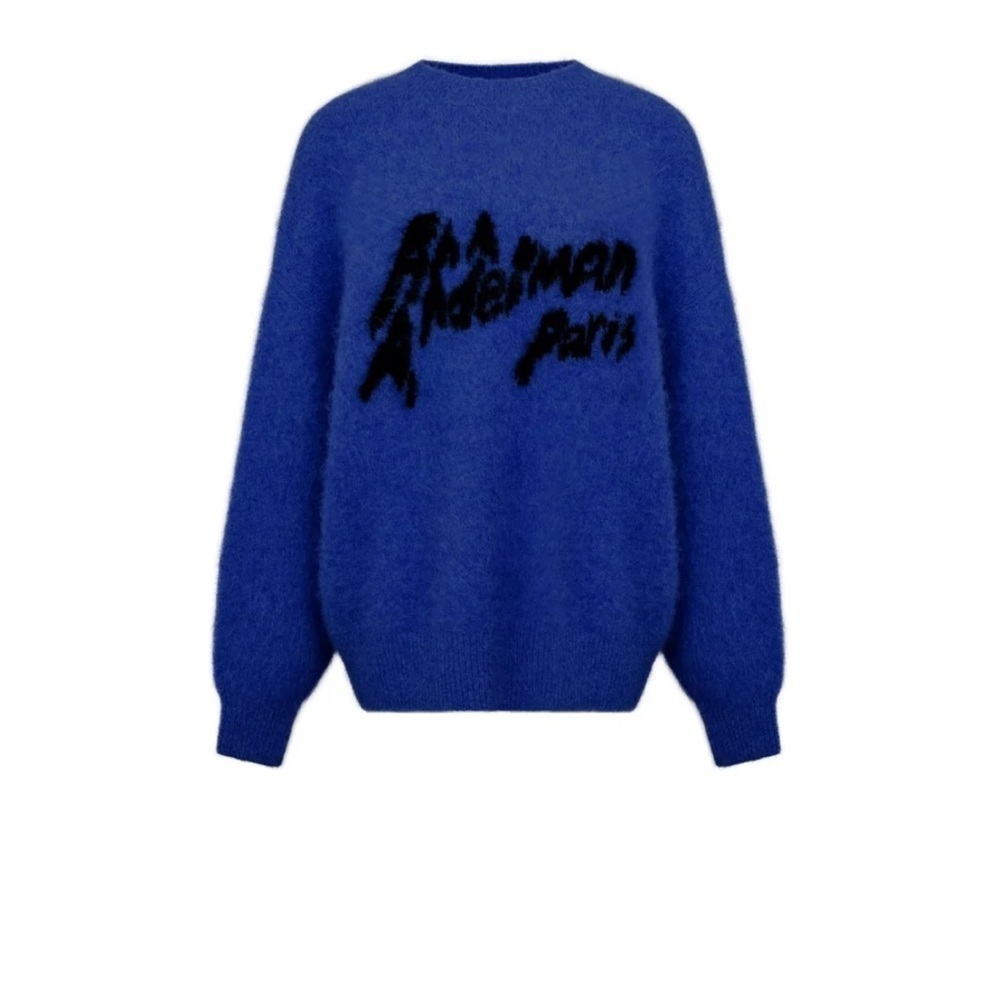 Ann Andelman Blue Alpaca Sweater NWOT